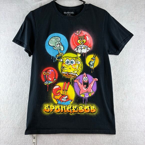 Nickelodeon Official SpongeBob SquarePants Graphic T-Shirt 100% Cotton Small - Picture 1 of 6